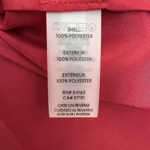 Calvin Klein Women's Satin Blouse Plus Size 2X Red Wrap Front V-Neck NWT $89 - Picture 12 of 15